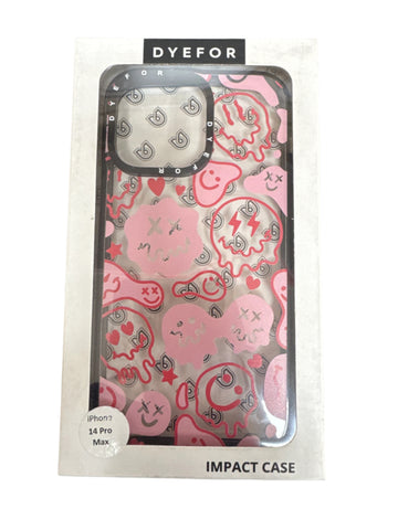 Dyefor Pink Face iPhone 14 Pro Max Case